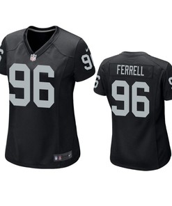 Oakland Raiders Clelin Ferrell 2019 Nfl Draft Black Game Womens Jersey