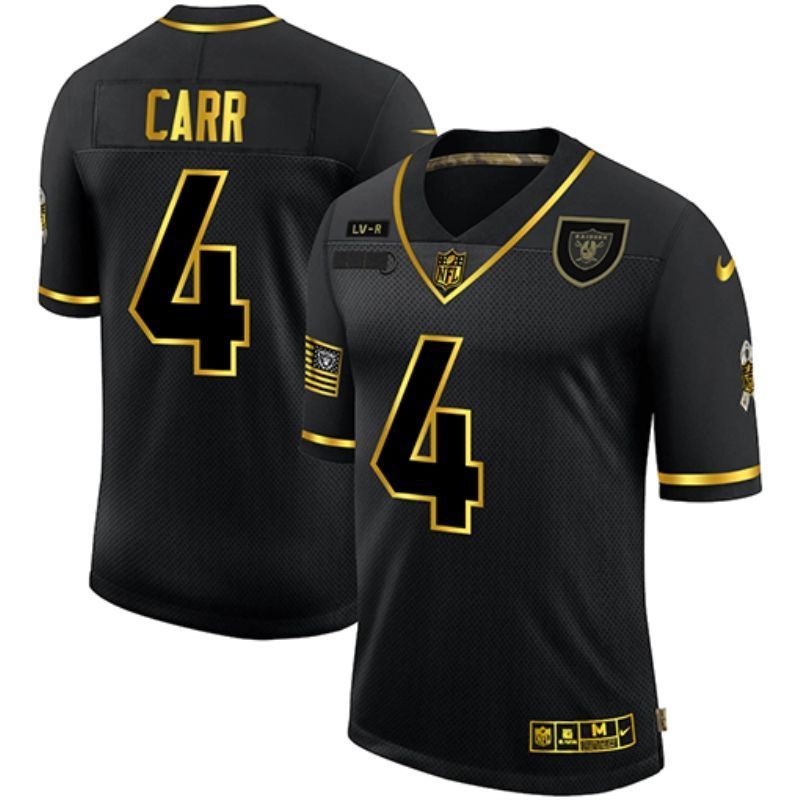 Oakland Raiders Derek Carr #4 Nfl 2020 Black Jersey