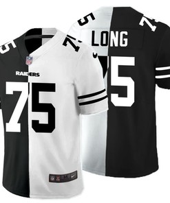 Oakland Raiders Howie Long #75 Nfl 2020 Black And White Jersey
