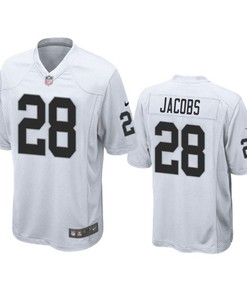 Oakland Raiders Josh Jacobs 2019 Nfl Draft White Game Jersey