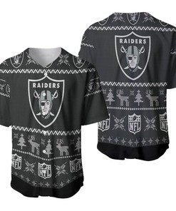 Oakland Raiders Nfl Ugly Christmas 3d Printed Sweatshirt Ugly Baseball Jersey