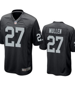Oakland Raiders Trayvon Mullen 2019 Nfl Draft Black Game Jersey