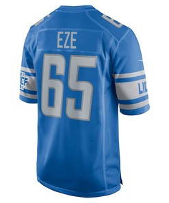 Obinna Eze Detroit Lions Player Game Jersey - Blue