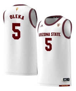 Obinna Oleka 5 Arizona State Sun Devils Retro Basketball Men Jersey - White
