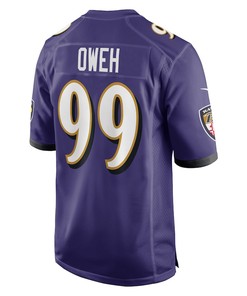 Odafe Oweh 99 Baltimore Ravens Game Jersey - Purple