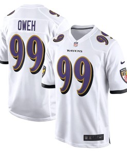 Odafe Oweh 99 Baltimore Ravens Game Jersey - White