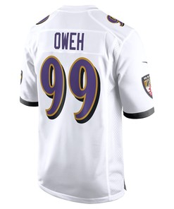 Odafe Oweh 99 Baltimore Ravens Game Jersey - White