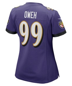 Odafe Oweh 99 Baltimore Ravens Women's Game Jersey - Purple