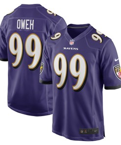 Odafe Oweh Baltimore Ravens Game Player Jersey Purple Nfl