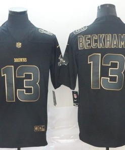 Odell Beckham #13 Cleveland Browns Nfl Explosion Legendary Gold Black Jersey