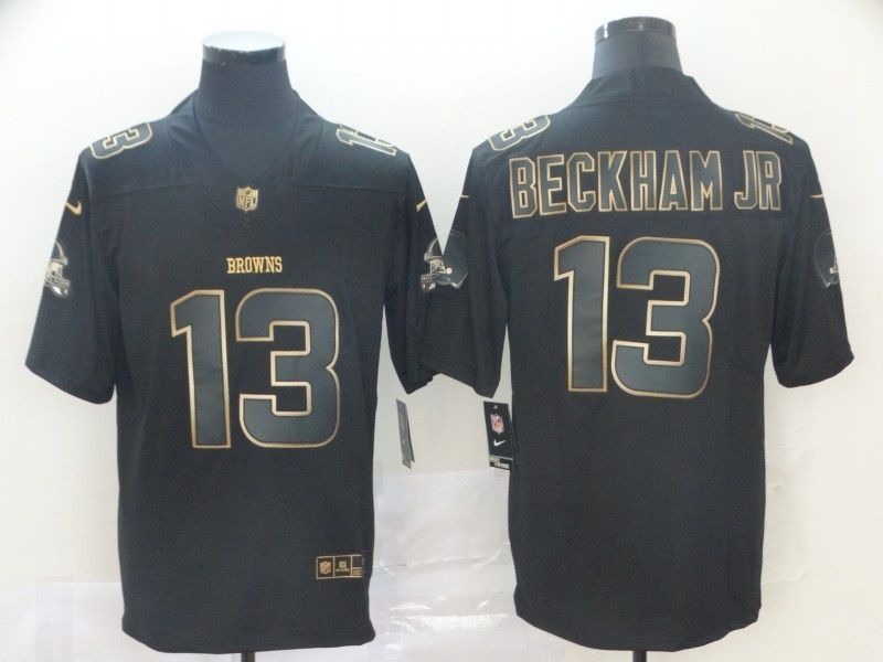 Odell Beckham #13 Cleveland Browns Nfl Explosion Legendary Gold Black Jersey
