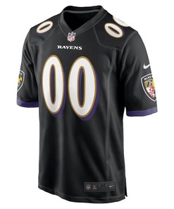 Odell Beckham Jr. 00 Baltimore Ravens Men Game Jersey - Black