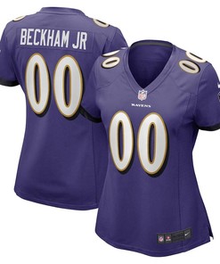 Odell Beckham Jr. 00 Baltimore Ravens Women Game Jersey - Purple