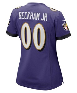 Odell Beckham Jr. 00 Baltimore Ravens Women Game Jersey - Purple