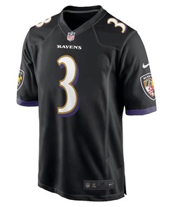 Odell Beckham Jr. 3 Baltimore Ravens Alternate Game Men Jersey - Black