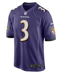 Odell Beckham Jr. 3 Baltimore Ravens Game Men Jersey - Purple