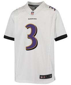 Odell Beckham Jr. 3 Baltimore Ravens Game Youth Jersey - White