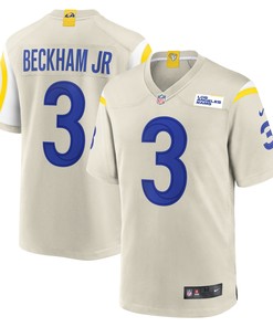 Odell Beckham Jr. Los Angeles Rams Game Jersey - Bone Nfl