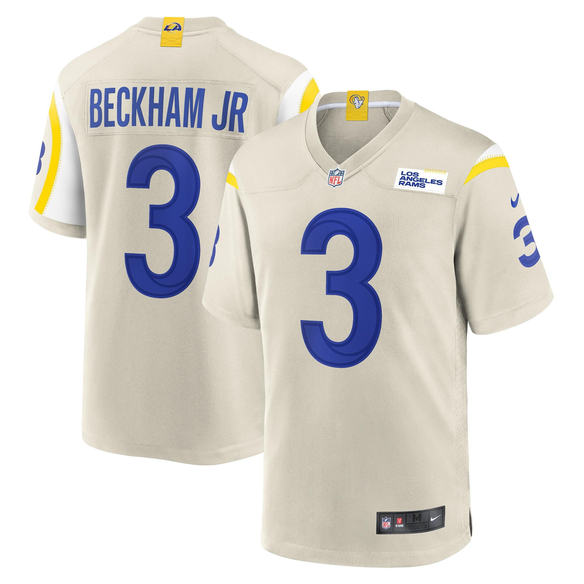 Odell Beckham Jr. Los Angeles Rams Game Jersey - Bone Nfl