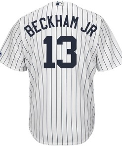 Odell Beckham Jr New York Yankees Majestic X Mlb Crossover Cool Base Player Jersey - White