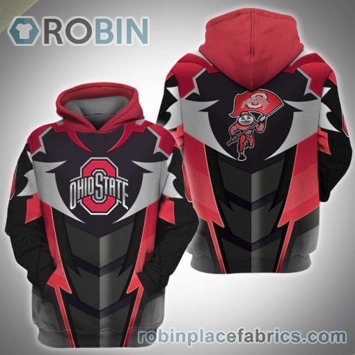 Ohio State Buckeyes 3D Printed Hoodie
