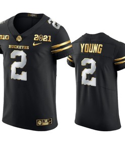 Ohio State Buckeyes Chase Young 2021 National Championship Black Jersey