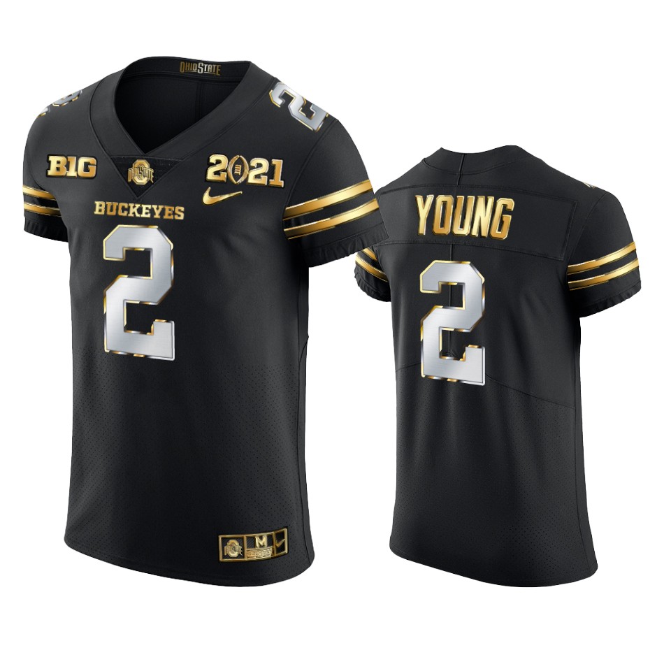 Ohio State Buckeyes Chase Young 2021 National Championship Black Jersey
