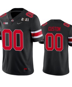 Ohio State Buckeyes Custom 2021 National Championship Black Jersey