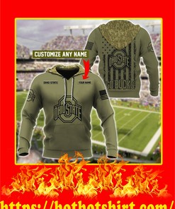 Ohio State Buckeyes Customize Custom Name 3D Hoodie