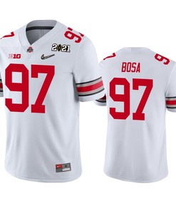 Ohio State Buckeyes Joey Bosa 2021 National Championship White Jersey