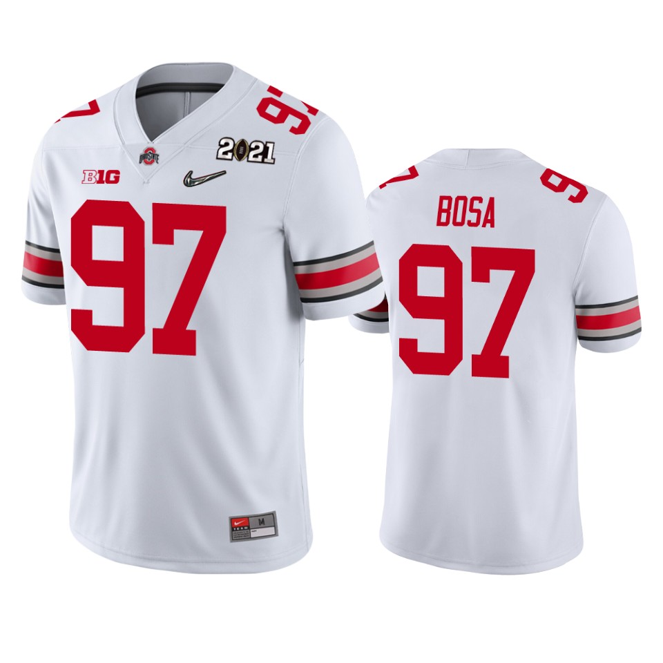 Ohio State Buckeyes Joey Bosa 2021 National Championship White Jersey