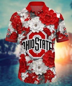 Ohio State Buckeyes NCAA Flower Hawaii Shirt For Fans Ver 14