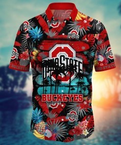 Ohio State Buckeyes NCAA Flower Hawaii Shirt For Fans Ver 16