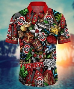 Ohio State Buckeyes NCAA Flower Hawaii Shirt For Fans Ver 18