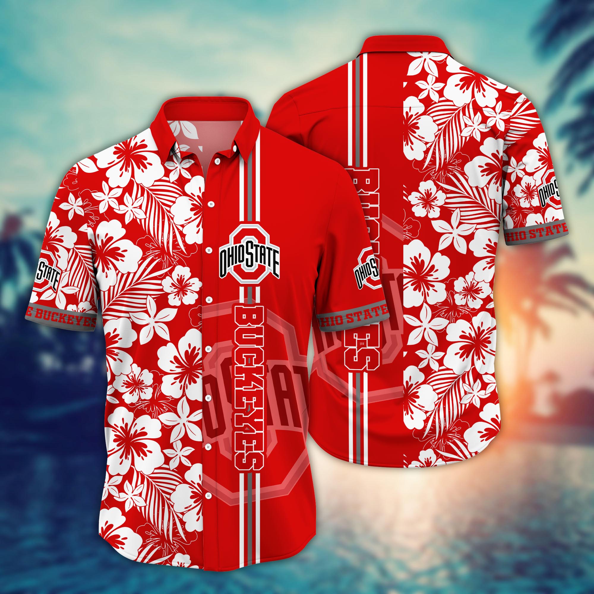Ohio State Buckeyes NCAA Flower Hawaii Shirt For Fans Ver 20