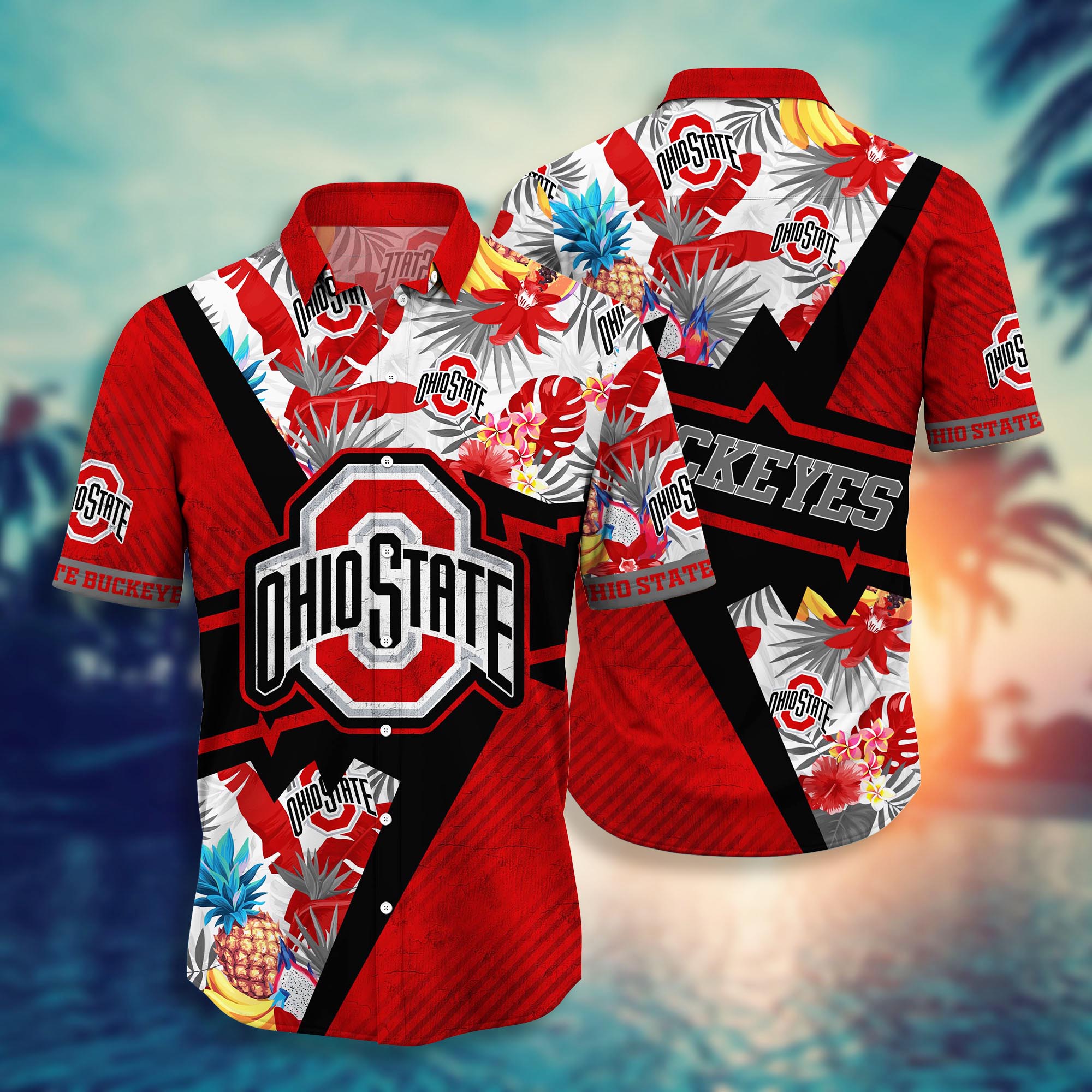 Ohio State Buckeyes NCAA Flower Hawaii Shirt For Fans Ver 22