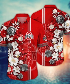 Ohio State Buckeyes NCAA Flower Hawaii Shirt For Fans Ver 25