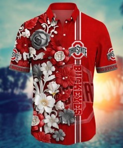 Ohio State Buckeyes NCAA Flower Hawaii Shirt For Fans Ver 25