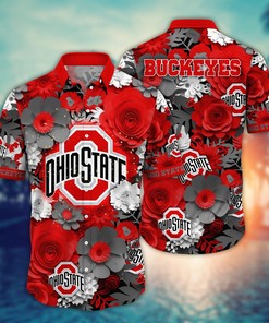 Ohio State Buckeyes NCAA Flower Hawaii Shirt For Fans Ver 28