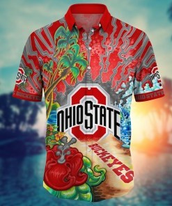 Ohio State Buckeyes NCAA Flower Hawaii Shirt For Fans Ver 3