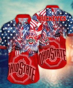 Ohio State Buckeyes NCAA Flower Hawaii Shirt For Fans Ver 32