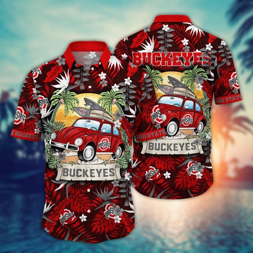 Ohio State Buckeyes NCAA Flower Hawaii Shirt For Fans Ver 34