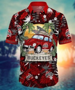 Ohio State Buckeyes NCAA Flower Hawaii Shirt For Fans Ver 34