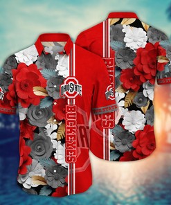 Ohio State Buckeyes NCAA Flower Hawaii Shirt For Fans Ver 36