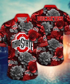 Ohio State Buckeyes NCAA Flower Hawaii Shirt For Fans Ver 37