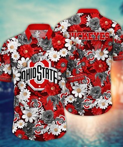 Ohio State Buckeyes NCAA Flower Hawaii Shirt For Fans Ver 4