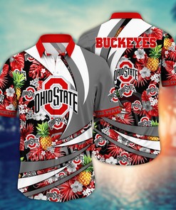 Ohio State Buckeyes NCAA Flower Hawaii Shirt For Fans Ver 7