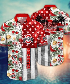 Ohio State Buckeyes NCAA Flower Hawaii Shirt For Fans Ver 8