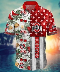 Ohio State Buckeyes NCAA Flower Hawaii Shirt For Fans Ver 8