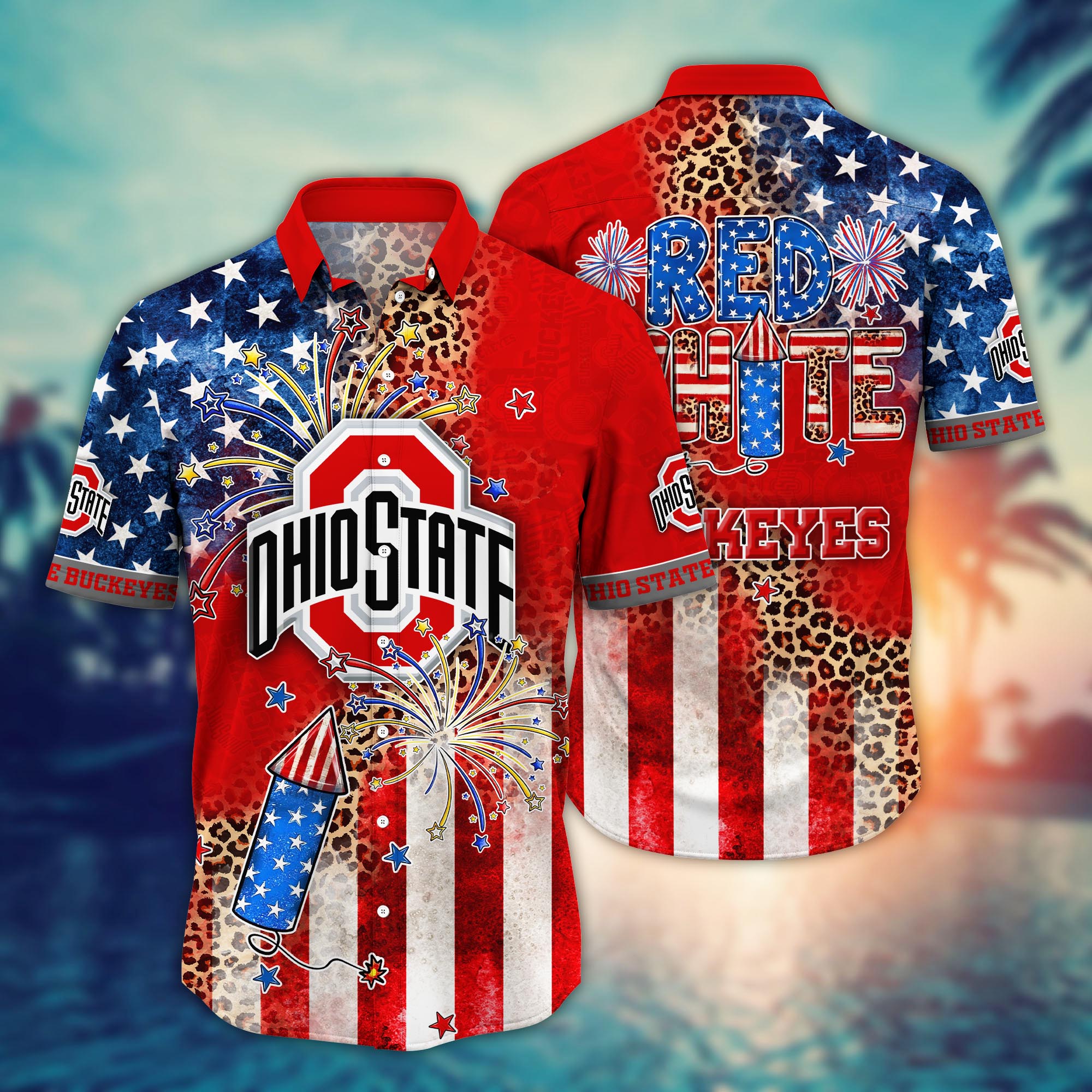 Ohio State Buckeyes NCAA Hawaii Shirt Ver 2